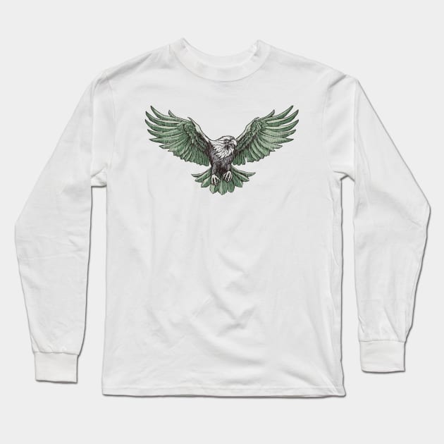 Vintage Eagles - Est 1933 Long Sleeve T-Shirt by lospaber